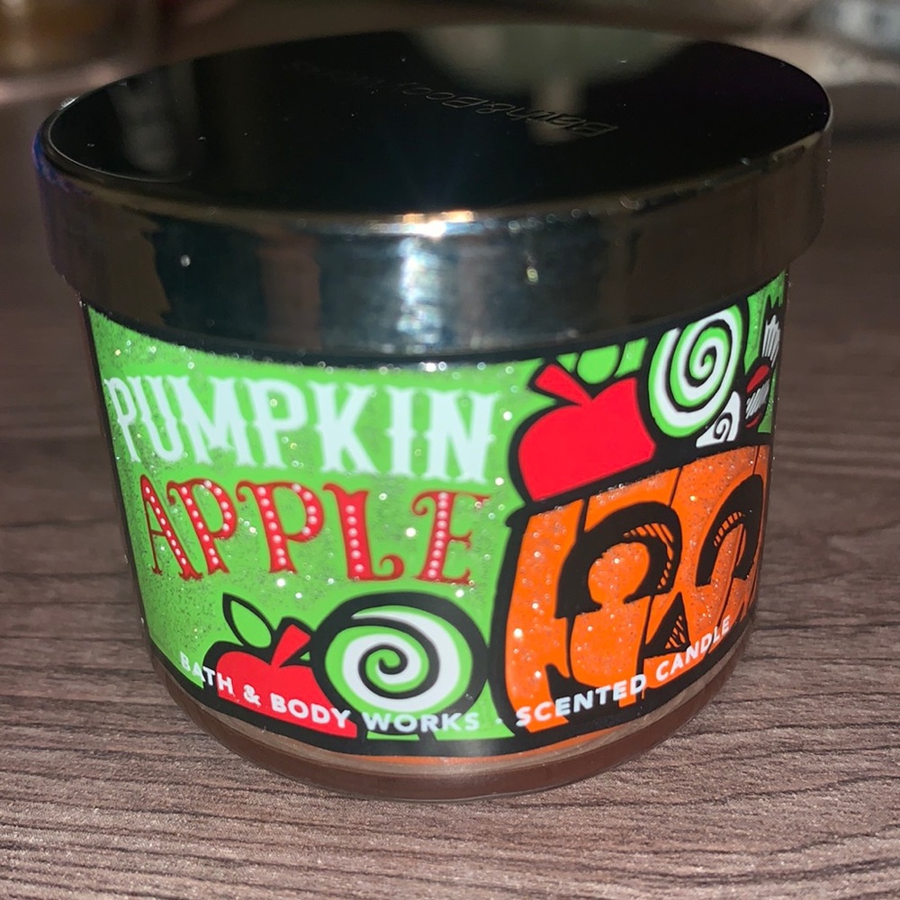 🆑 Pumpkin apple candle, MINI candle, bath and body works, Halloween candle